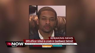 Detroit police officer dies after crash Thursday morning