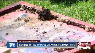 Families trying to move on after apartment fire