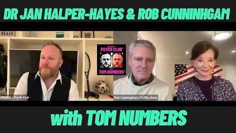 DR JAN HALPER-HAYES & ROB CUNNINGHAM with TOM NUMBERS