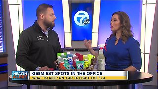 Germ hot spots in the office