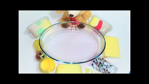 Mixing Little Teddy Slime | Mixing Slime | Relaxing Satisfying Slime | #14