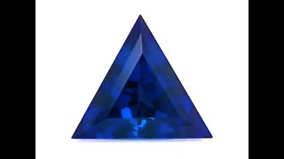 Chatham Triangle Blue Sapphires: Lab grown triangle blue sapphires