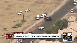 Police identify men found dead inside car in west Phoenix