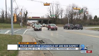 Suspect wanted after deadly hit and run crash in Catonsville