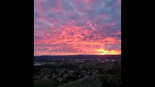 Sunset over Morgan Hill, CA, 1/21/21