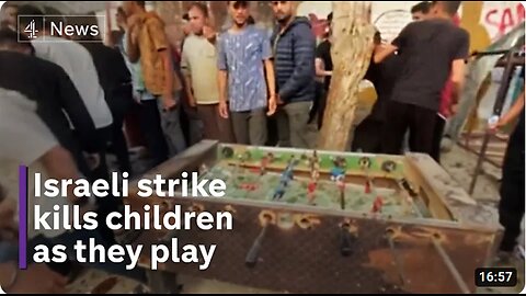 COLD BLOODED ZIONIST NAZIS KILL CHILDREN IN GAZA WHILE THEY PLAY!
