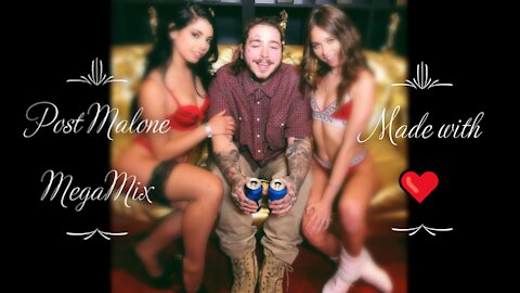 Post Malone MegaMix Mashup | Made with ❤ | Most Popular Of Post Malone | #PostMalone #MegaMix #part1