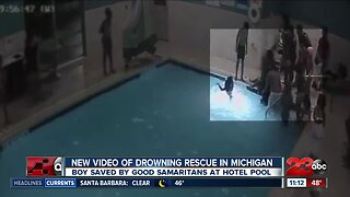 New video of drowning rescue in Michigan
