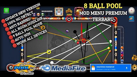 GARIS PANJANG OTOMATIS 8 Ball Pool Update No Root Anti Banned