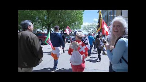 Stiller Prostestmarsch - Neuchâtel/Neuenburg - Unbearbeitetes Gesamtvideo