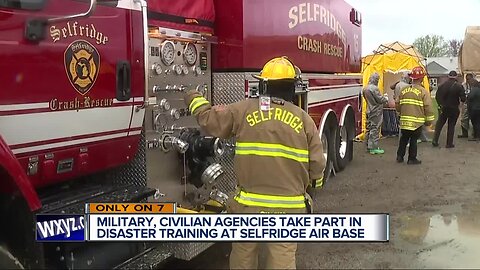 Military, civilian agencies take part in disaster training at Selfridge Air Base