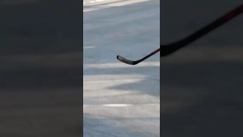 Weston Shutts playing hockey in Victor, Colorado January 19, 2020