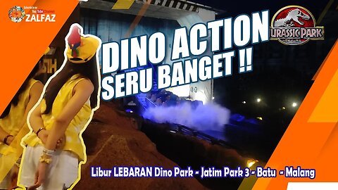SENSASI DINO ACTION dino park, miniatur JURASSIC WORLD The Ride Universal Studios, SERU BANGET !!