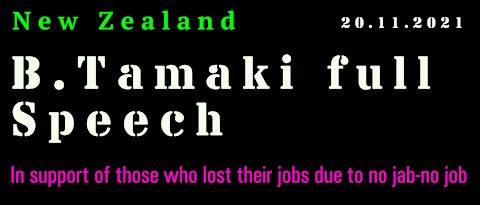 Brian Tamaki full Speech 20.11.2021 and Haka. Auckland Domain, New Zealand