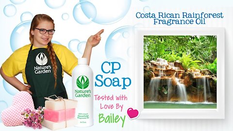 Soap Testing Costa Rican Fragrance Oil- Natures Garden