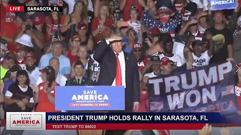 RALLY #2 AFTER STOLEN RIGGED ELECTIONS: PRESIDENT TRUMP IN SARASOTA, FL - FULL.