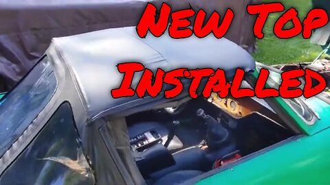 1975 Triumph Spitfire Convertible Top Install Part 2. #triumphspitfire