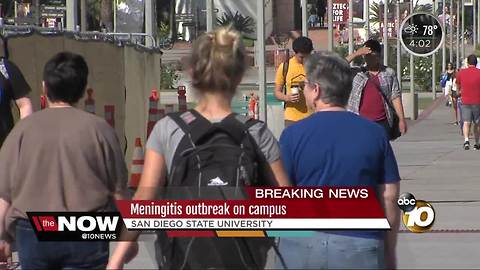 Meningitis outbreak on San Diego State campus