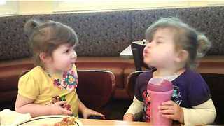 Toddlers engage in most hilarious debate over