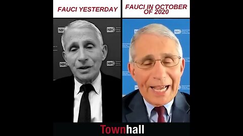 Fauci - "I didn't recommend locking anything down", although he seemed to in 2020