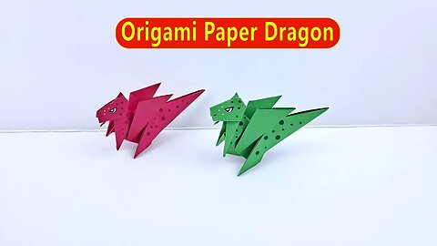 How to Make Origami Paper Dragon/DIY Paper Dragon/Easy Paper Crafts