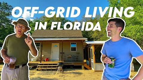 Off-Grid Self-Sufficient Cabin Tour in Northern Florida