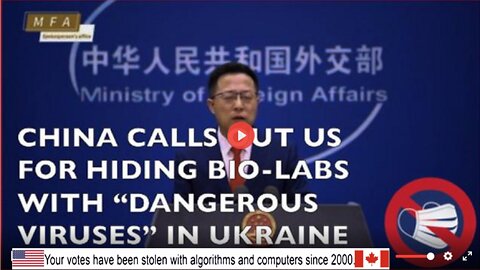 China Calls Out US For Hiding Bio-Weapons Lab in Ukraine