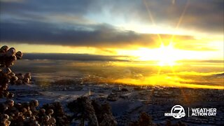 Snowy sunrise from Lookout Mountain