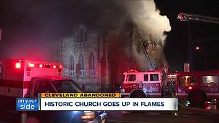 Firefighters spent hours putting out flames inside historic Akron church dating back to the 1880s