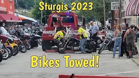 Sturgis 2023 Motorcycle Rally Bikes Towed