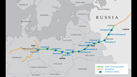 "Đamal" plinski pravac kroz kopneni dio "Rusija-Poljska".