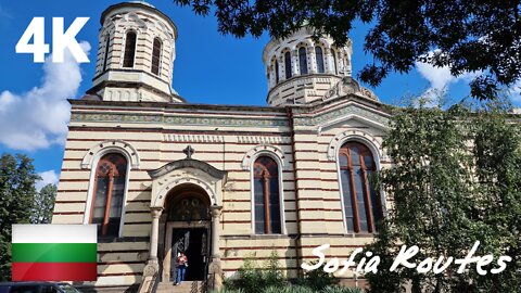 September Walk in Sofia Bulgaria | Konstantin Velichkov Metro Station to St.Nikolay Sofiyski Church