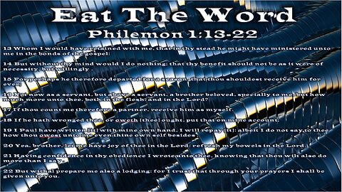 HT_EP07 Philemon 1 Paul and Onesimus