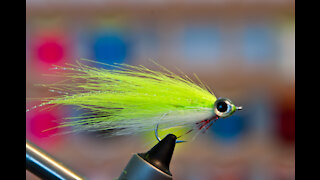 Craft Fur Reverse Tied Minnow - Underwater Footage! - Streamer Fly Tying Tutorial