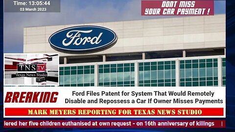 Ford Files Patent for System That Would Remotely Disable and Repossess a Car If Owner Misses Payment