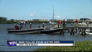 Man dies after being pulled from the water in West Palm Beach