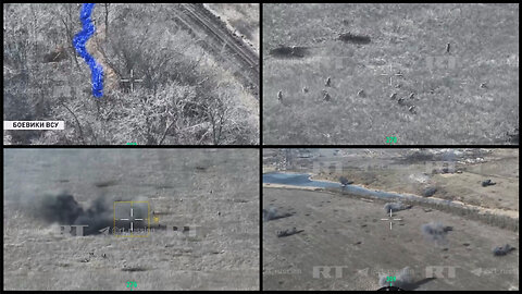 Avdiivka area: Russian artillery and Grad MLRS pound the retreating AFU