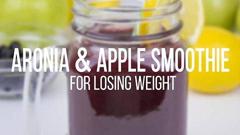 Aronia & apple smoothie for losing weight