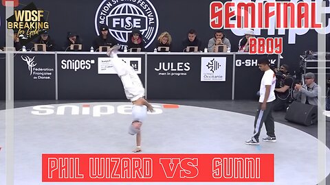 BBOY PHIL WIZARD VS BBOY SUNNI | SEMIFINAL | 1 VS 1 | WDSF MONTPELLIER FRANCE 2023