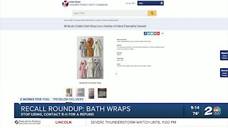 Bath wraps top the recall roundup