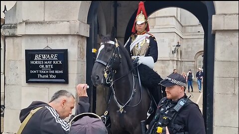 Don't put your hands in my face things get heated after man told not to feed the horse #armedpolice