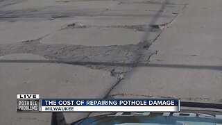 The cost of repairing pothole damage