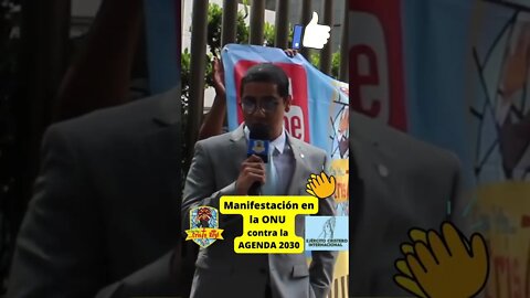 MANIFESTACIÓN CONTRA LA AGENDA 2030 EN LAS INSTALACIONES DE LA ONU: NO A LA IMPOSICIÓN DEL GLOBAL