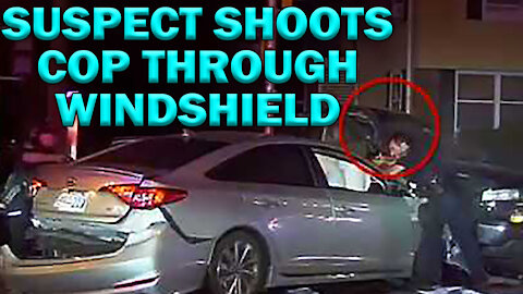 Bad Guy Shot Cop Through Window On Video - LEO Round Table S06E40b