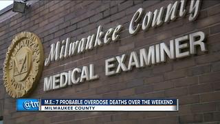 Milwaukee County Medical Examiner: 7 probable drug overdoses this past weekend