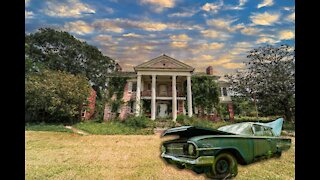 Abandoned Car Collectors Mansion with over 100 Abandoned Classic Cars