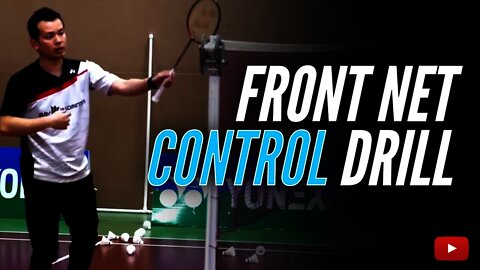 Front Net Control Drill - Badminton Doubles Lessons Kowi Chandra - English with Indonesian Subtitles