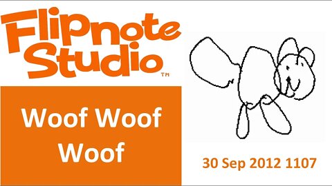 30 Sep 2012 1107 - Flipnote Studio: Woof Woof Woof
