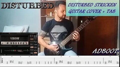 Disturbed - Stricken - Guitar Cover + TAB (Amplitube 5)
