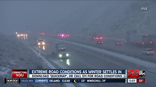 Extreme road conditions as winter settles in